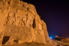 Persepolis, photos de nuit sur le site de Naqsh-e-Rostam