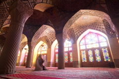 Shiraz, la mosquée Nasir-ol-Molk ou "mosquée rose"